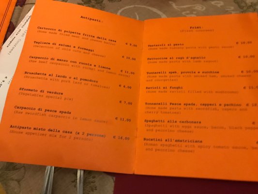 Menu photo 1 La Cicala e La Formica Rome, RM