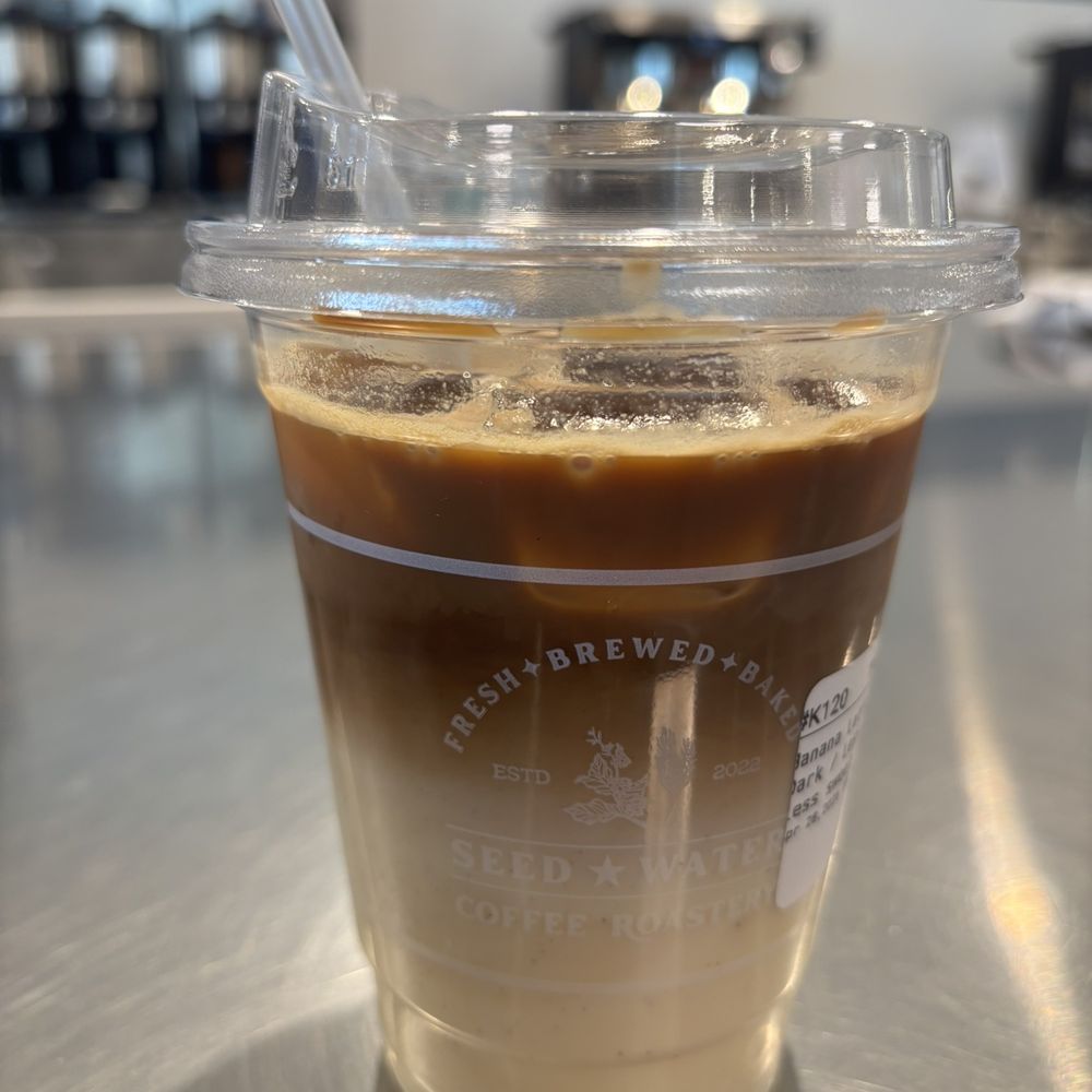 Seed Water Coffee Roastery - Banana latte - Coffee & Tea Near Me - Buena Park, California Seed Water Coffee Roastery - Banana latte - Coffee & Tea Near Me - Buena Park, California