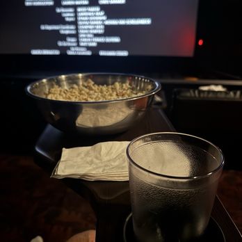 Alamo Drafthouse Cinema Mountain View - What a nice experience. They bring you your order in a glass cup and a metal bowl.  All done with phone. Sound and picture is top shelf. - Cinema Near Me - Mountain View, California