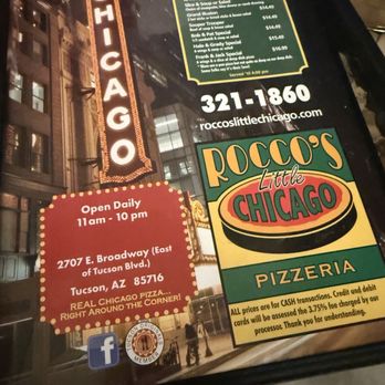 Rocco's Little Chicago - Pizza Near Me - Tucson, Arizona Rocco's Little Chicago - Pizza Near Me - Tucson, Arizona