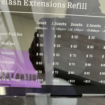 Queena lash - Price list - Eyelash Service Near Me - Jurupa Valley, California