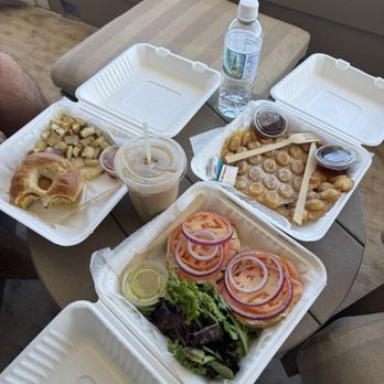 Kalia Cafe - Bubble Waffle Smoked Salmon Bagel Breakfast Bagel - Coffee & Tea Near Me - Kihei, Hawaii Kalia Cafe - Bubble Waffle Smoked Salmon Bagel Breakfast Bagel - Coffee & Tea Near Me - Kihei, Hawaii