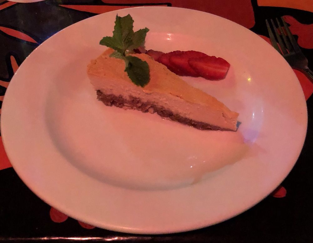 Order Passion Fruit Cashew Cheesecake food online from Blue Heaven store, Key West on bringmethat.com