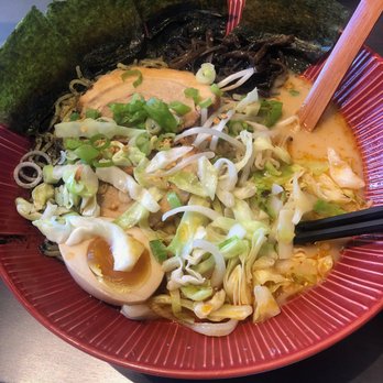 Ramen Utsuke - Tonkotsu Black and Red with added cabbage and nori... and a few bites already eaten. Too good to wait for a photo :) - Ramen Near Me - Baltimore, Maryland Ramen Utsuke - Tonkotsu Black and Red with added cabbage and nori... and a few bites already eaten. Too good to wait for a photo :) - Ramen Near Me - Baltimore, Maryland