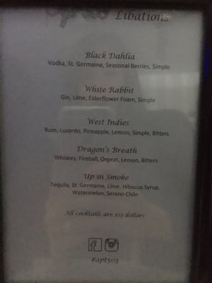 Menu photo 5 Apt 503 Los Angeles, CA