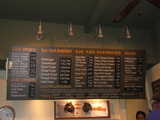 Menu photo 8 Kua' Aina Sandwich Haleiwa, HI Menu photo 8 Kua' Aina Sandwich Haleiwa, HI