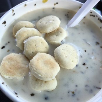 Custard King - Clam chowder with the oyster crackers. - Ice Cream & Frozen Yogurt Near Me - Astoria, Oregon Custard King - Clam chowder with the oyster crackers. - Ice Cream & Frozen Yogurt Near Me - Astoria, Oregon