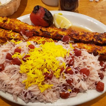 Hatam Restaurant - Chicken Koobideh with Cherry Rice - Persian/Iranian Near Me - Anaheim, California Hatam Restaurant - Chicken Koobideh with Cherry Rice - Persian/Iranian Near Me - Anaheim, California