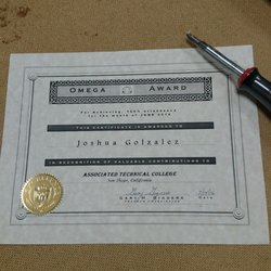 Associated Technical College-San Diego - Another award! Woo hoo!