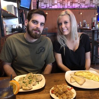 D.C. Cobb's - Biscuits and Gravy (left) and omelet with hashbrowns (right) - Burgers Near Me - McHenry, Illinois D.C. Cobb's - Biscuits and Gravy (left) and omelet with hashbrowns (right) - Burgers Near Me - McHenry, Illinois