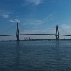 Schooner Pride - A view of the Arthur Ravenel Jr. Bridge