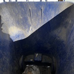 A-OK Sanitary Service - This is the trash can that we got after our trash was picked up! This is the neighbors trash that smokes and they got out clean new ones!