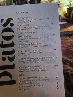 Menu photo 2 Sobre Mesa Oakland, CA