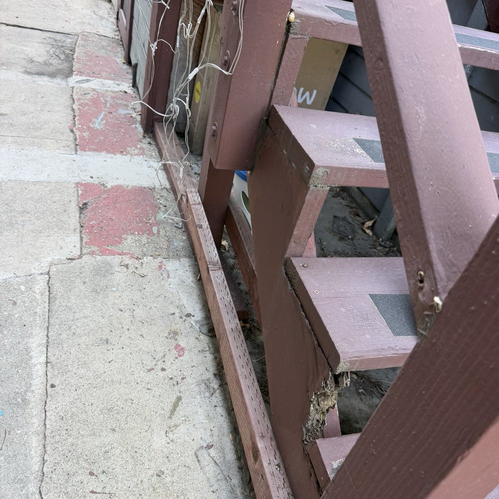 AK Handyman Services - Older stairs with dry rot - Handyman Near Me AK Handyman Services - Older stairs with dry rot - Handyman Near Me