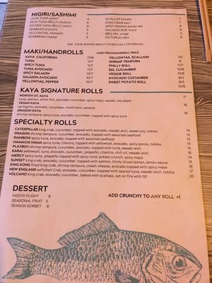 Menu photo 2 BarKaya Springfield, MA