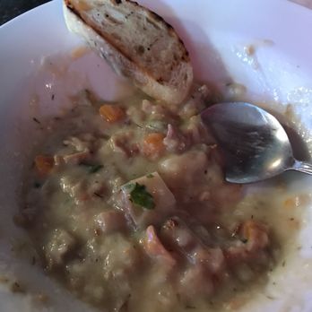 Bonanza Bar & Grill - Seafood chowder was ever ties with crab shrimp and clams. Very few and small pieces of any of those. - American Near Me - Skagway, Alaska
