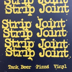 The Strip Joint - Front of the menu