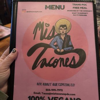 Mis Tacones - Menu as of 03/14/22025 - Vegan Near Me - Portland, Oregon Mis Tacones - Menu as of 03/14/22025 - Vegan Near Me - Portland, Oregon