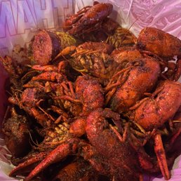 a basket of crawfish