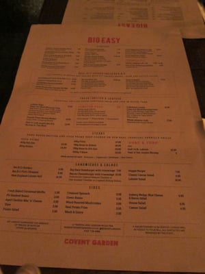 Menu photo 8 Big Easy London, XGL