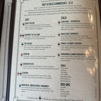 Cold Hollow Cider Mill - menu - Donuts Near Me - Waterbury Center, Vermont Cold Hollow Cider Mill - menu - Donuts Near Me - Waterbury Center, Vermont