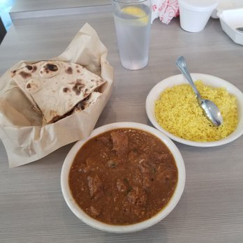 Roti Grill - Lamb curry (spicy) with roti - Indian Near Me - Dallas, Texas