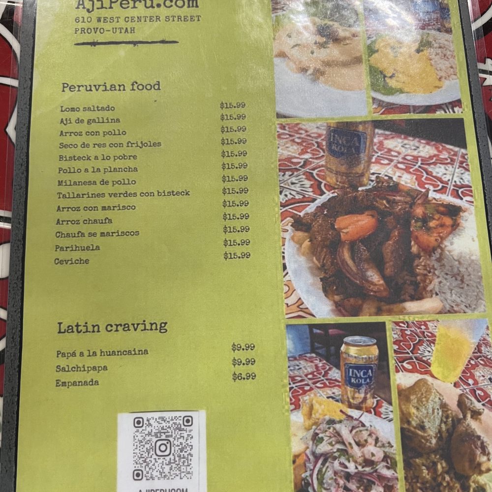 Ají Peru - Menu - Peruvian Near Me - Provo, Utah Ají Peru - Menu - Peruvian Near Me - Provo, Utah