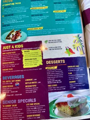 Menu photo 4 Las Palapas San Antonio, TX