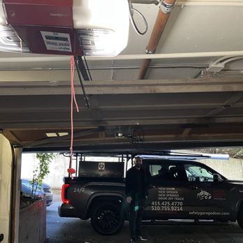 Safety Garage Door - 1960s garage and Khaled and his truck - Garage Door Services Near Me - Daly City, California