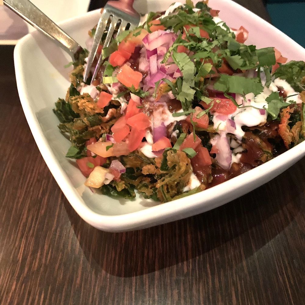 Rasika West End - Flash fried spinach salad - Indian Near Me - Washington, DC, District of Columbia Rasika West End - Flash fried spinach salad - Indian Near Me - Washington, DC, District of Columbia