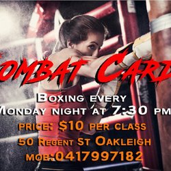 Kombat Cardio Boxing & Muay Thai - Boxing class every night at 7:30 pm. This class helps improve your punching technique and striking.