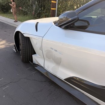 Rene's Auto Body Shop & Collision - Damage on the driver side door and fender - Body Shops Near Me - Carson, California Rene's Auto Body Shop & Collision - Damage on the driver side door and fender - Body Shops Near Me - Carson, California