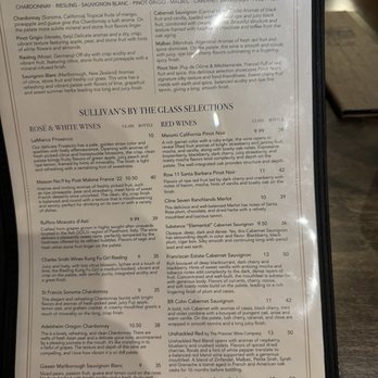 Sullivans Metropolitan Grill - Menu!! - New American Near Me - Anderson, South Carolina