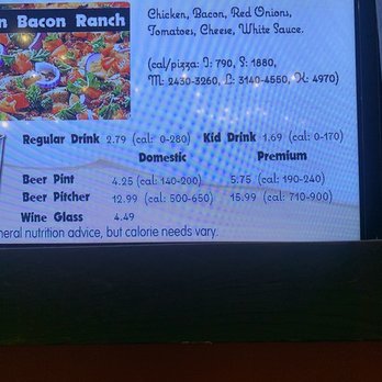 Straw Hat Pizza - a menu on a large screen - Pizza Near Me - Williams, California Straw Hat Pizza - a menu on a large screen - Pizza Near Me - Williams, California