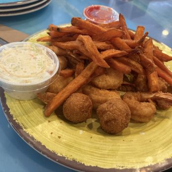 Andy D's - Fried shrimps and sweet potato fries. - Seafood Near Me - Navarre, Florida