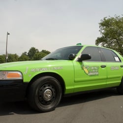 Green and Orange Cab