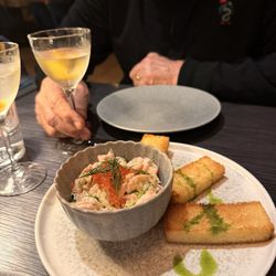 Bjerck Restaurant & Bar - Shrimp appetizer with delicious toasts.