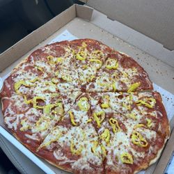 Holy Smokes Pizza - Pepperoni Banana Pepper Pizza
