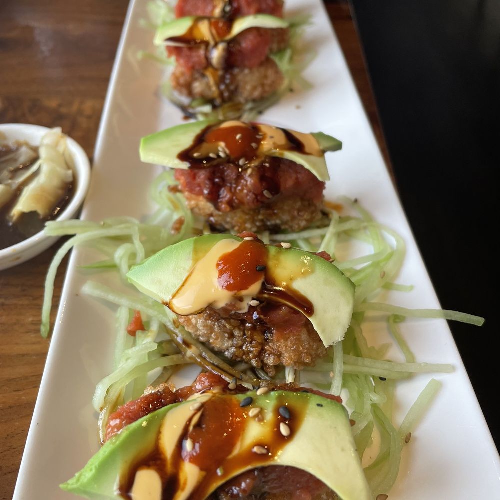 Xevichez Sushi Bar - The replacement spicy tuna, crispy rice - Sushi Bars Near Me - Los Angeles, California Xevichez Sushi Bar - The replacement spicy tuna, crispy rice - Sushi Bars Near Me - Los Angeles, California