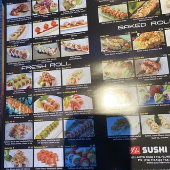 Sushi Damu Flower Mound - Sushi Damu roll menu continued - Japanese Near Me - Flower Mound, Texas