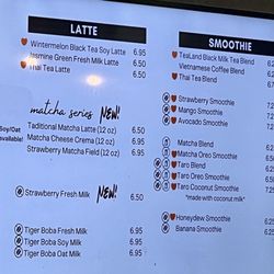 TeaLand Boba & Smoothie - Menu