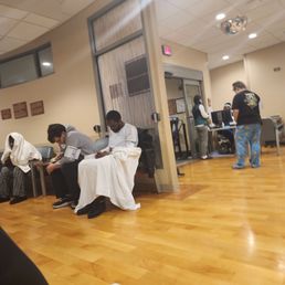 Out of about 40 people in the waiting room, a third of them had blankets on.
