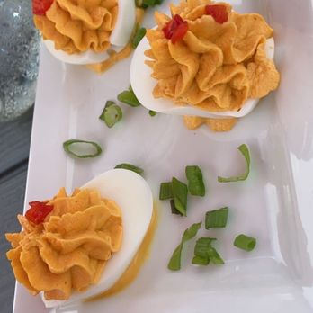 Cinder Bar - Sriracha Deviled Eggs Plate - Bars Near Me - Clarksboro, New Jersey Cinder Bar - Sriracha Deviled Eggs Plate - Bars Near Me - Clarksboro, New Jersey
