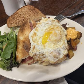 Cafe Bonjour - Croque madame - Breakfast & Brunch Near Me - Boston, Massachusetts