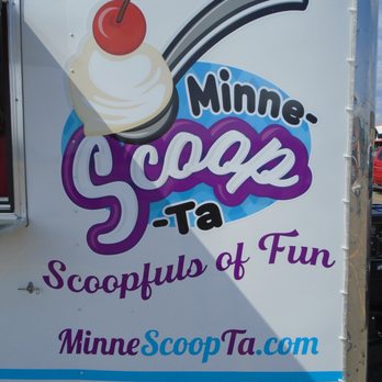 Minne-Scoop-Ta - Logo on the outside of the trailer. - Food Trucks Near Me