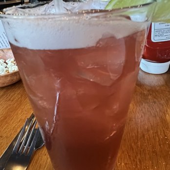 Waterworks Restaurant - Margarita with raspberry - Pubs Near Me - Rockland, Maine