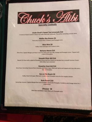 Menu photo 3 Chuck's Alibi Philadelphia, PA Menu photo 3 Chuck's Alibi Philadelphia, PA