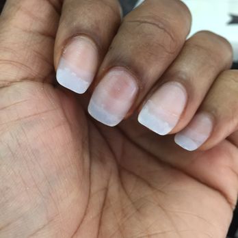 Pure Nail Salon - Before polish...tips + "dip it" powder..no acrylic, natural look - Nail Salons Near Me - Brooklyn, New York Pure Nail Salon - Before polish...tips + "dip it" powder..no acrylic, natural look - Nail Salons Near Me - Brooklyn, New York
