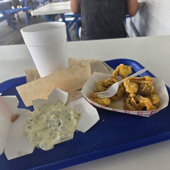 Markey's Lobster Pool - Small fried clam box, tartar sauces, and diet Pepsi - Seafood Near Me - Seabrook, New Hampshire