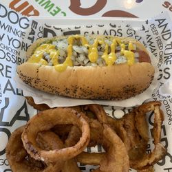 The Original Hot Dog Factory & Spice Wing - HDF Jumbo Hotdog & Onion Rings